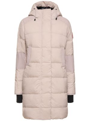 Péřový kabát Canada Goose růžový