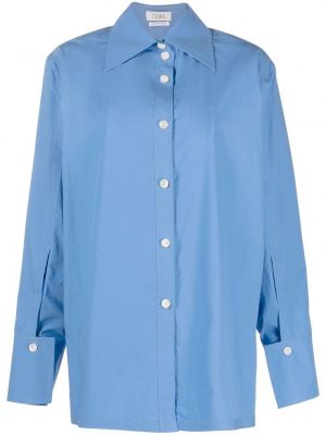 Daunen oversize hemd Quira blau