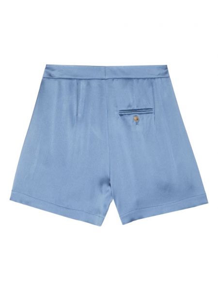 Satin shorts mit plisseefalten Alysi blau