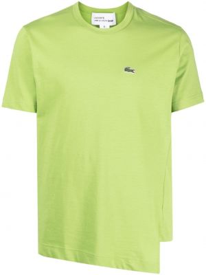 Koszulka bawełniana asymetryczna Comme Des Garcons Shirt zielona