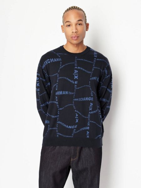 Пуловер Armani Exchange синій