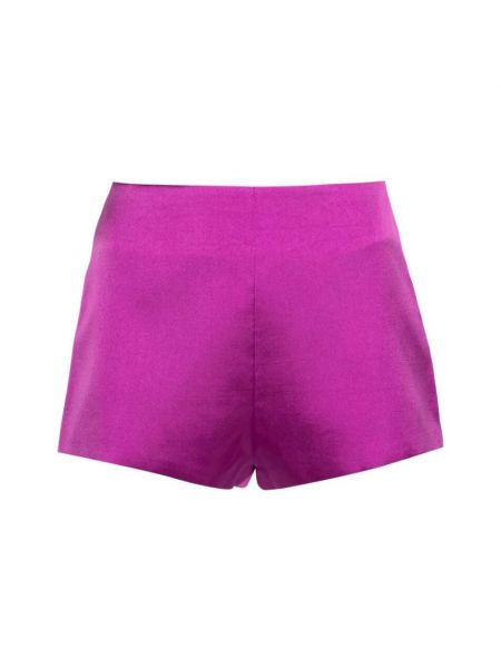 Satynowa mini spódniczka z wysoką talią Andamane fioletowa