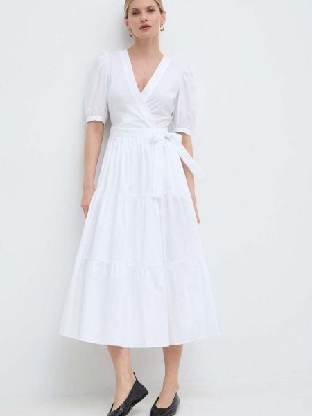 Biała sukienka midi Twinset