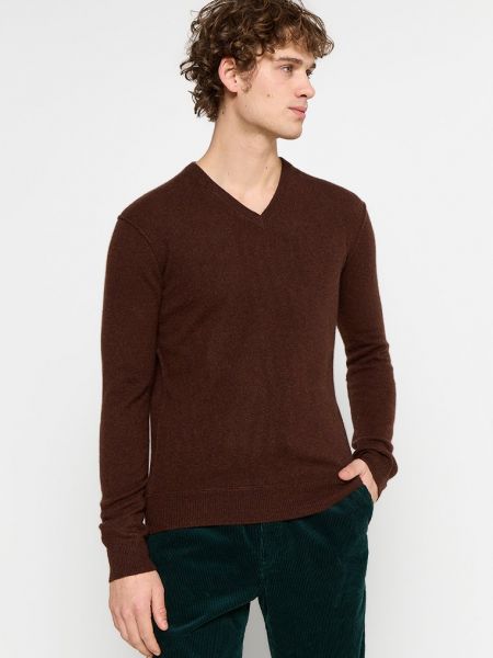 Sweter Just Cashmere bordowy