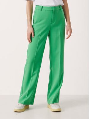 Klasické kalhoty Part Two zelené