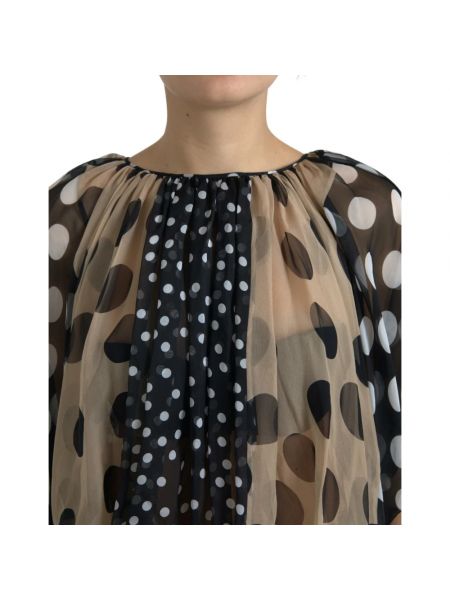 Blusa con lunares transparente Dolce & Gabbana