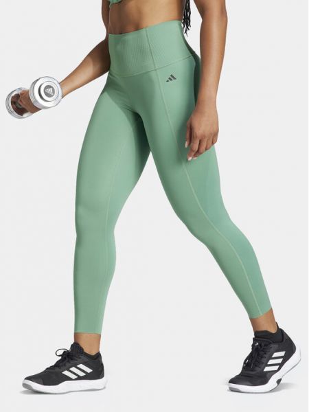 Tamprės slim fit Adidas žalia