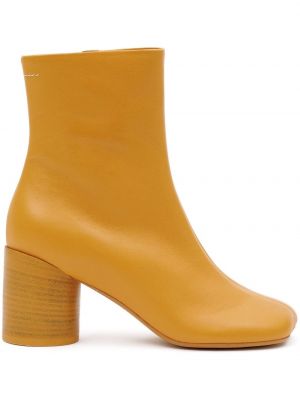 Leder ankle boots Mm6 Maison Margiela orange