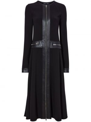 Δερμάτινη μίντι φόρεμα Proenza Schouler μαύρο