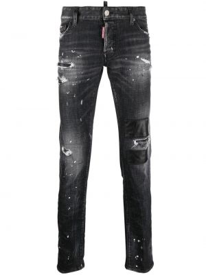 Straight leg jeans Dsquared2 nero
