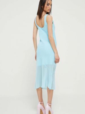 Midi šaty Abercrombie & Fitch modré