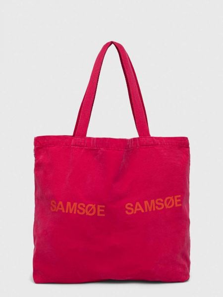 Чанта Samsøe Samsøe розово