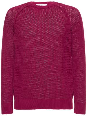 Памучен пуловер Gimaguas червено