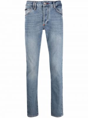 Jeans skinny a vita bassa Philipp Plein blu