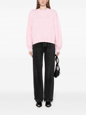 Sweatshirt mit print mit rundem ausschnitt Alexander Wang pink