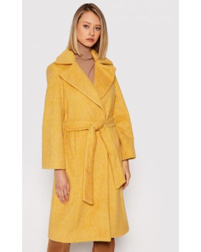 Szőrös kabát Silvian Heach - sárga