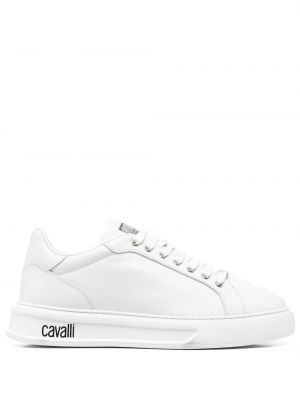 Trykt sneakers Roberto Cavalli hvit