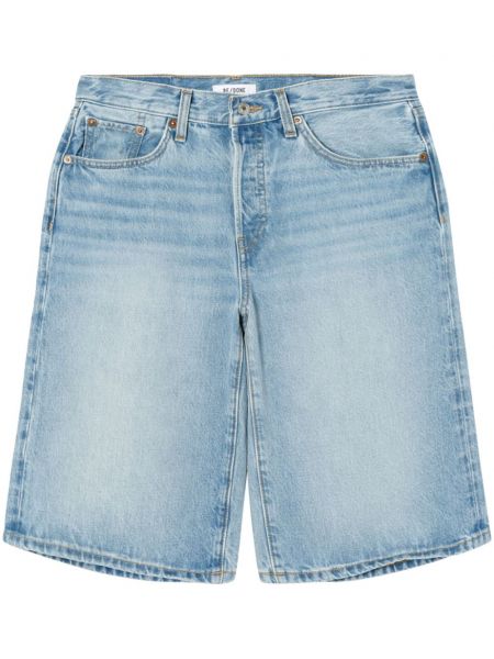 Lavtaljet denimshorts Re/done blå