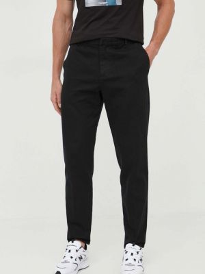 Jednobarevné bavlněné kalhoty Armani Exchange