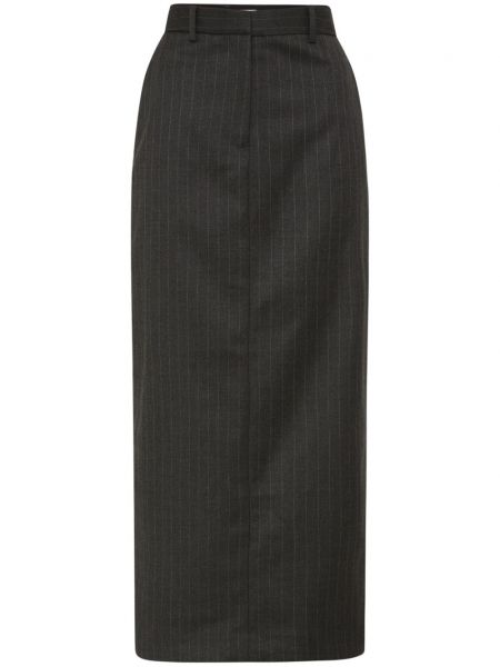 Pruhované midi sukně Rebecca Vallance šedé