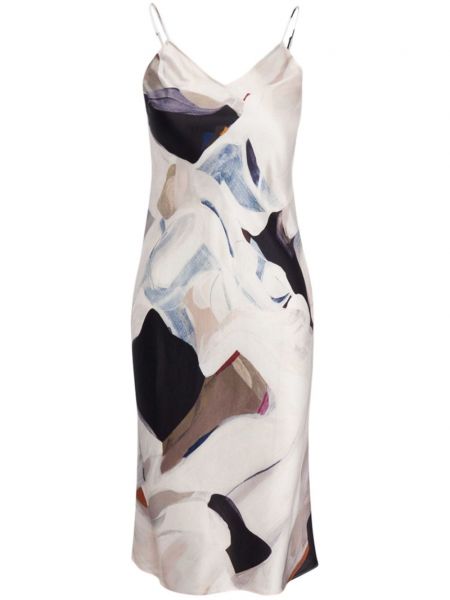 Robe mi-longue à imprimé à motifs abstraits Ace Harper