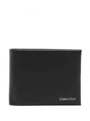 Portefeuille à imprimé Calvin Klein noir