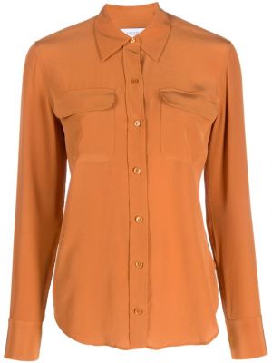 Šilkinė marškiniai Equipment oranžinė