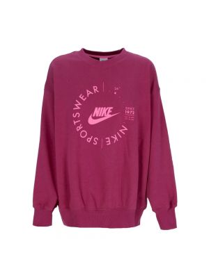 Bluza dresowa oversize Nike różowa