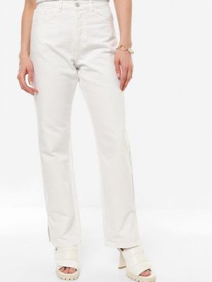 Прямые джинсы Calin Doux белые