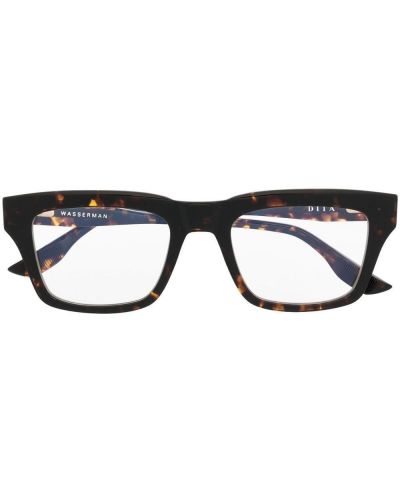 Leopard trykt briller Dita Eyewear brun