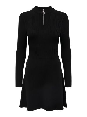 Pletené pletené košeľové šaty Only čierna