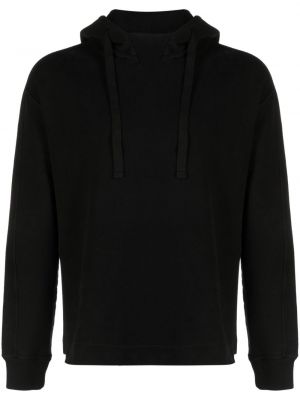 Pamučna hoodie s kapuljačom Ten C crna