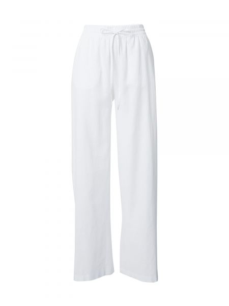 Pantaloni cu croială lejeră Vero Moda alb