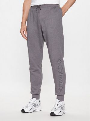 Fleecové sportovní kalhoty Columbia šedé
