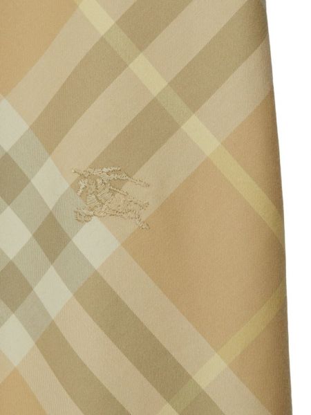 Mini-abito di cotone a quadri Burberry beige