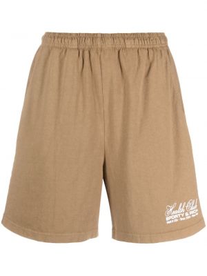 Shorts mit print Sporty & Rich braun