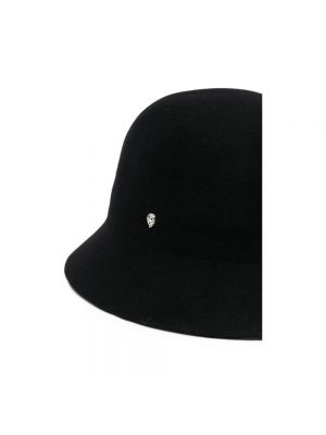 Sombrero con lazo de lana de lana merino Helen Kaminski negro