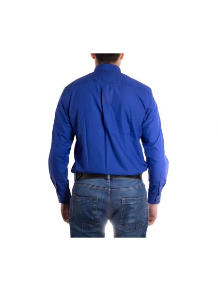 Camisa de algodón clásica Harmont & Blaine azul
