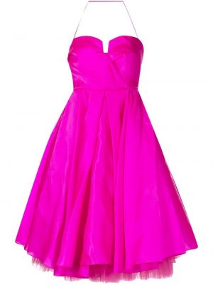 Hodvábne koktejlkové šaty Anouki ružová