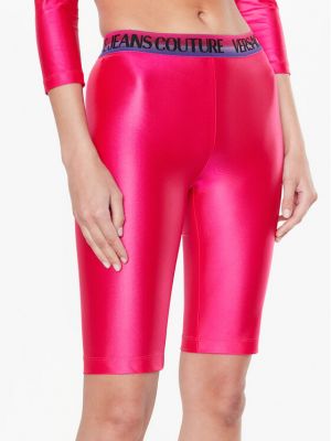 Sportske kratke hlače slim fit Versace Jeans Couture ružičasta