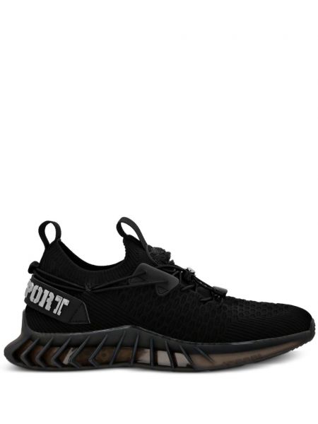 Kötött sneakers Plein Sport fekete