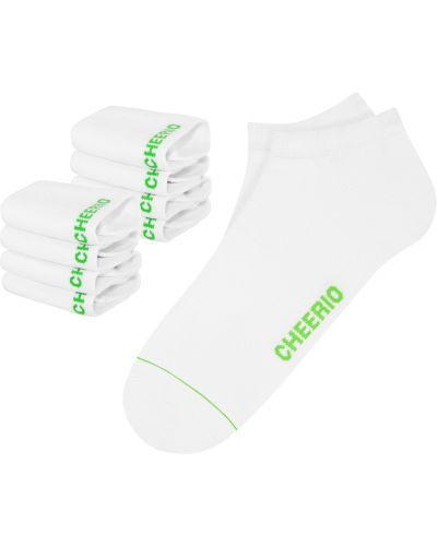 CHEERIO* Ponožky  biela / zelená