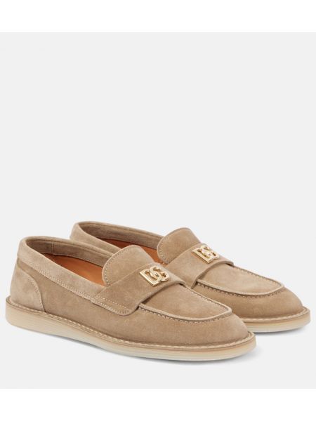 Loafers i mocka Dolce&gabbana beige