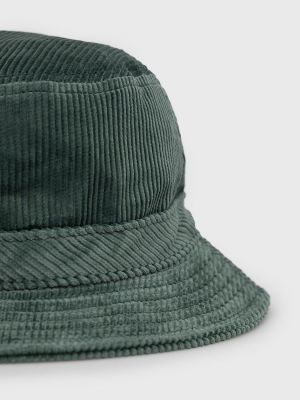 Pamut kordbársony kalap Brixton zöld