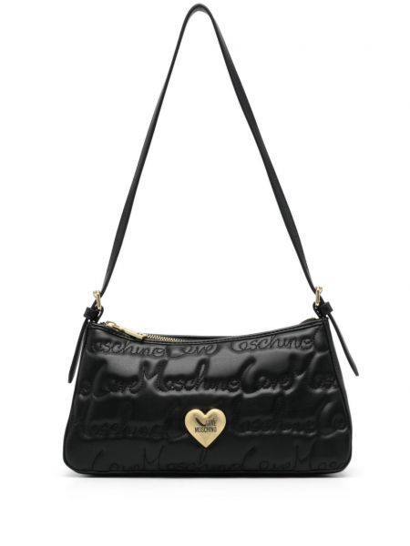 Quiltet taske Love Moschino sort