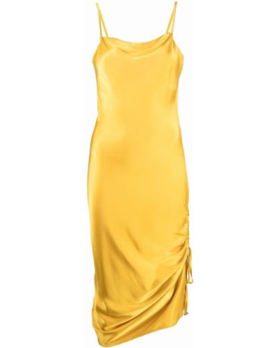 Vestido de cóctel Pinko amarillo