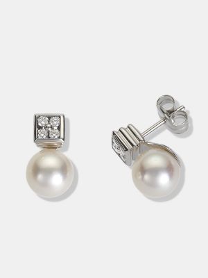 Pendientes con perlas Luzz blanco
