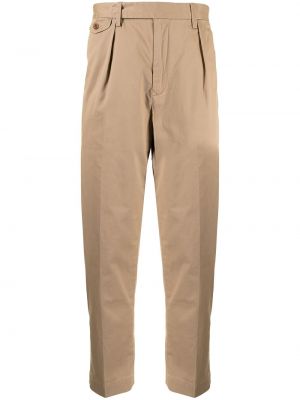 Pantalones ajustados a rayas con capucha Polo Ralph Lauren marrón