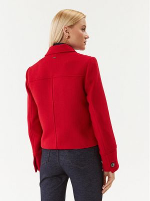 Gyapjú kabát Morgan piros