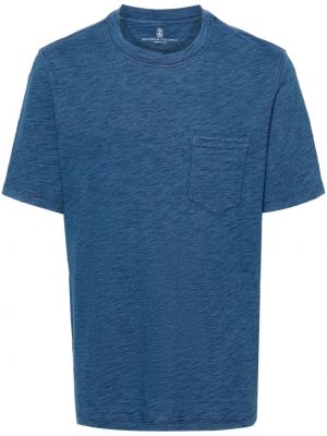 T-shirt Brunello Cucinelli blau